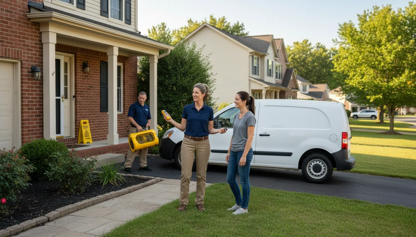 Residential water damage restoration in Maynard, MA